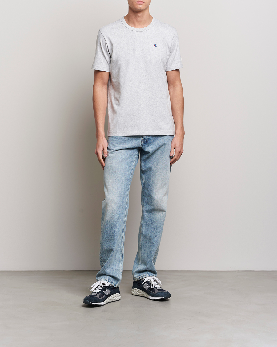 Herre | T-Shirts | Champion | Athletic Jersey Tee Grey Melange