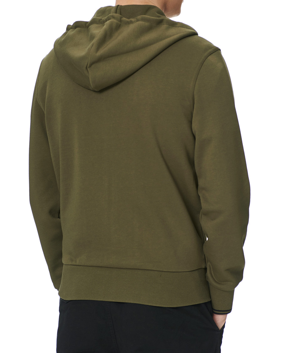 Herre | Gensere | Fred Perry | Hooded Zip Sweatshirt Military Green
