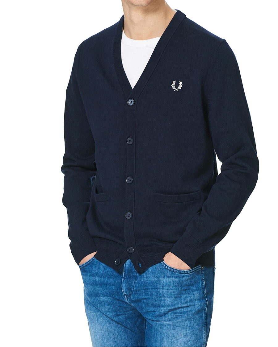 Herre | Gensere | Fred Perry | Classic Cardigan Navy
