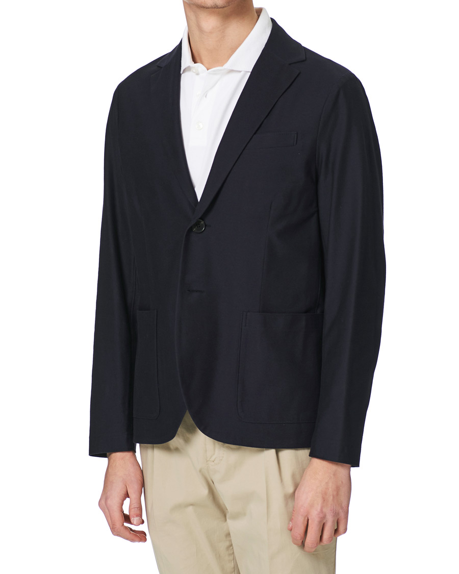 Herre | Dressjakker | Harris Wharf London | Cotton Twill Blazer Dark Blue
