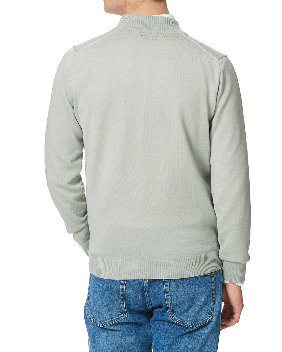 Herre | Gensere | Stenströms | Merino Half Zip Pistachio