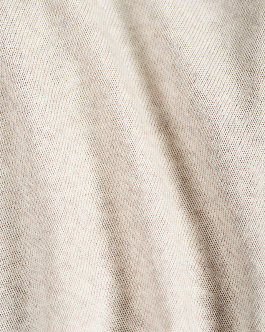 Herre | Gensere | Stenströms | Merino Full Zip Hoodie Beige