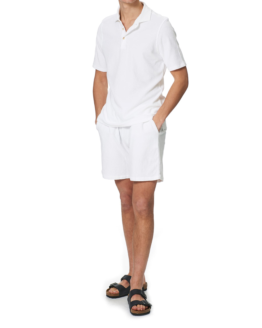 Herre | Shorts | Stenströms | Towelling Cotton Shorts White