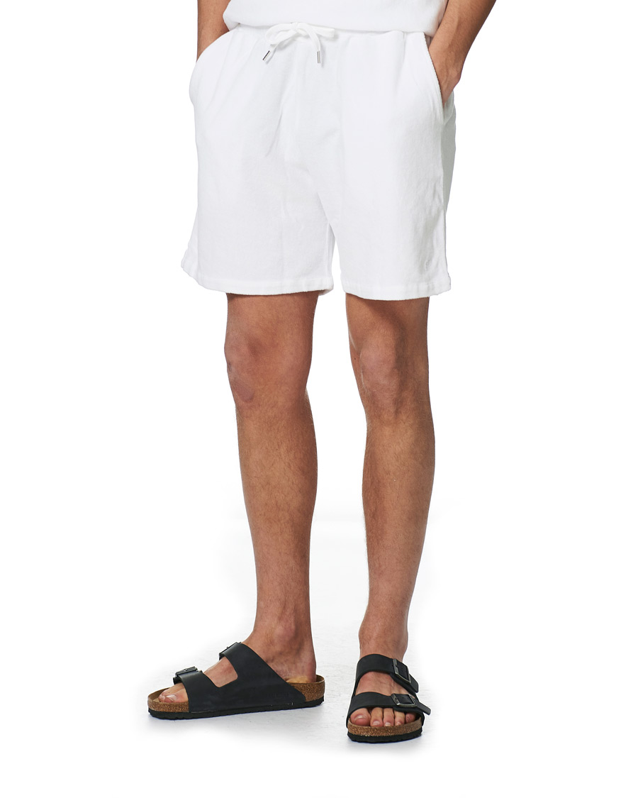 Herre | Shorts | Stenströms | Towelling Cotton Shorts White