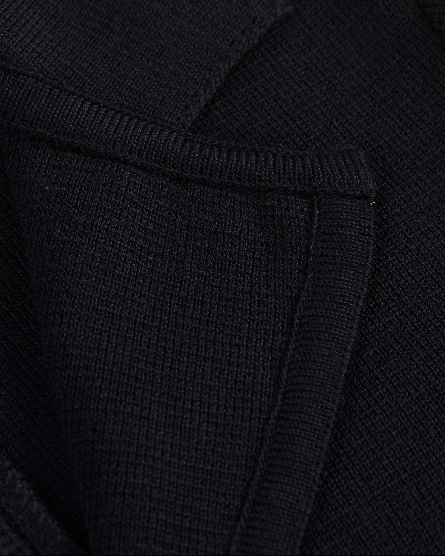 Herre | Dressjakker | Stenströms | Milano Knitted Merino Blazer Navy