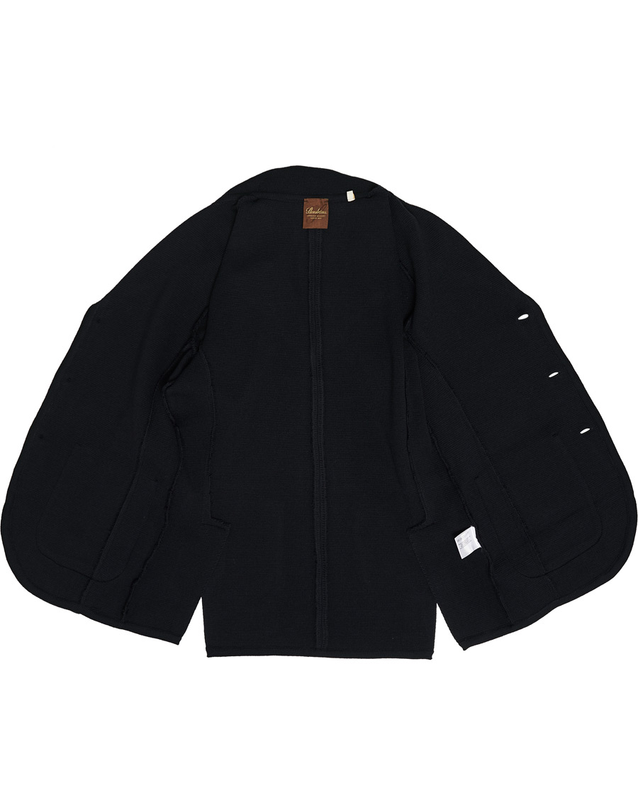 Herre | Dressjakker | Stenströms | Milano Knitted Merino Blazer Navy