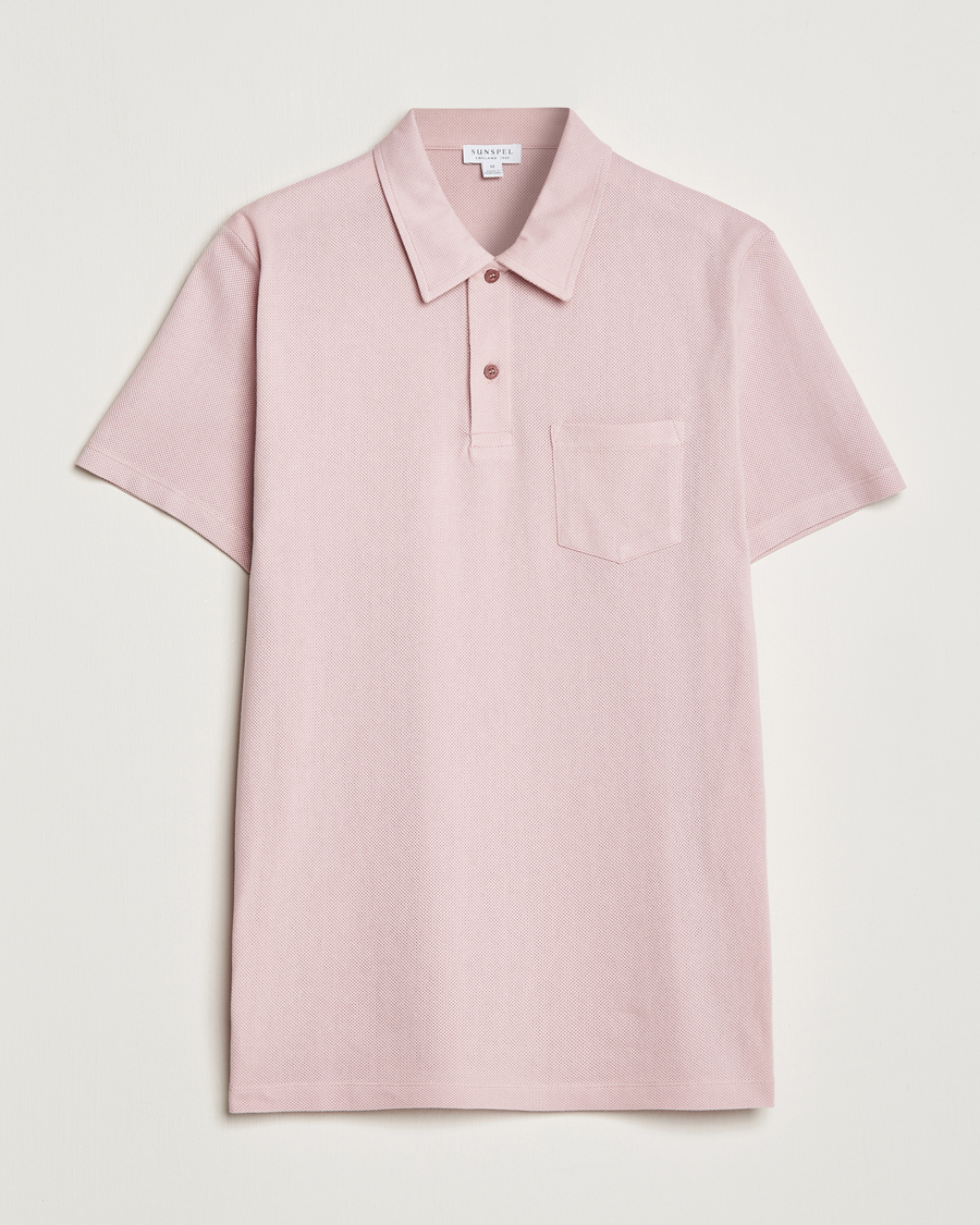 Herre | Pikéer | Sunspel | Riviera Polo Shirt Shell Pink