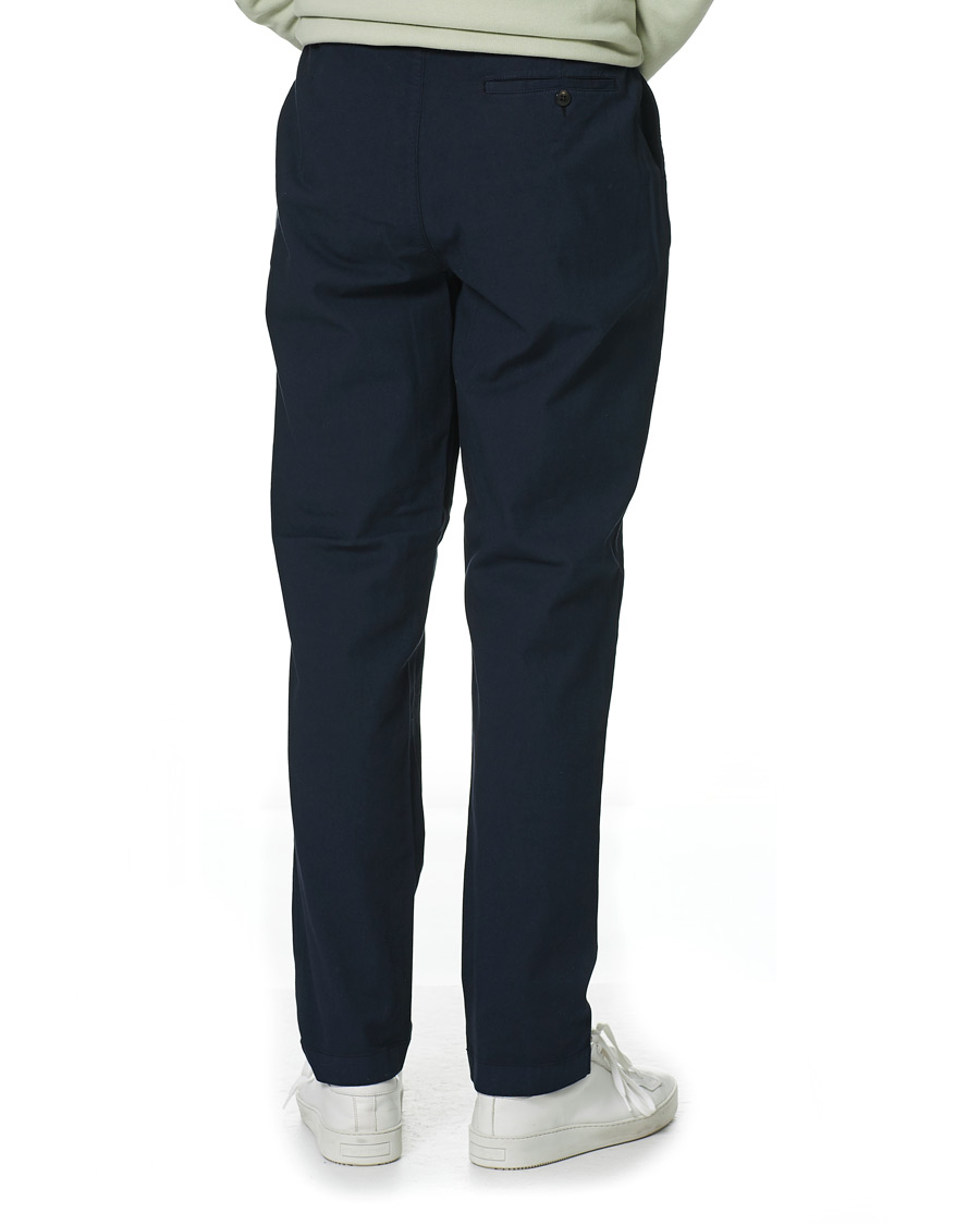Herre | Bukser | Sunspel | Cotton Relaxed Fit Trousers Navy
