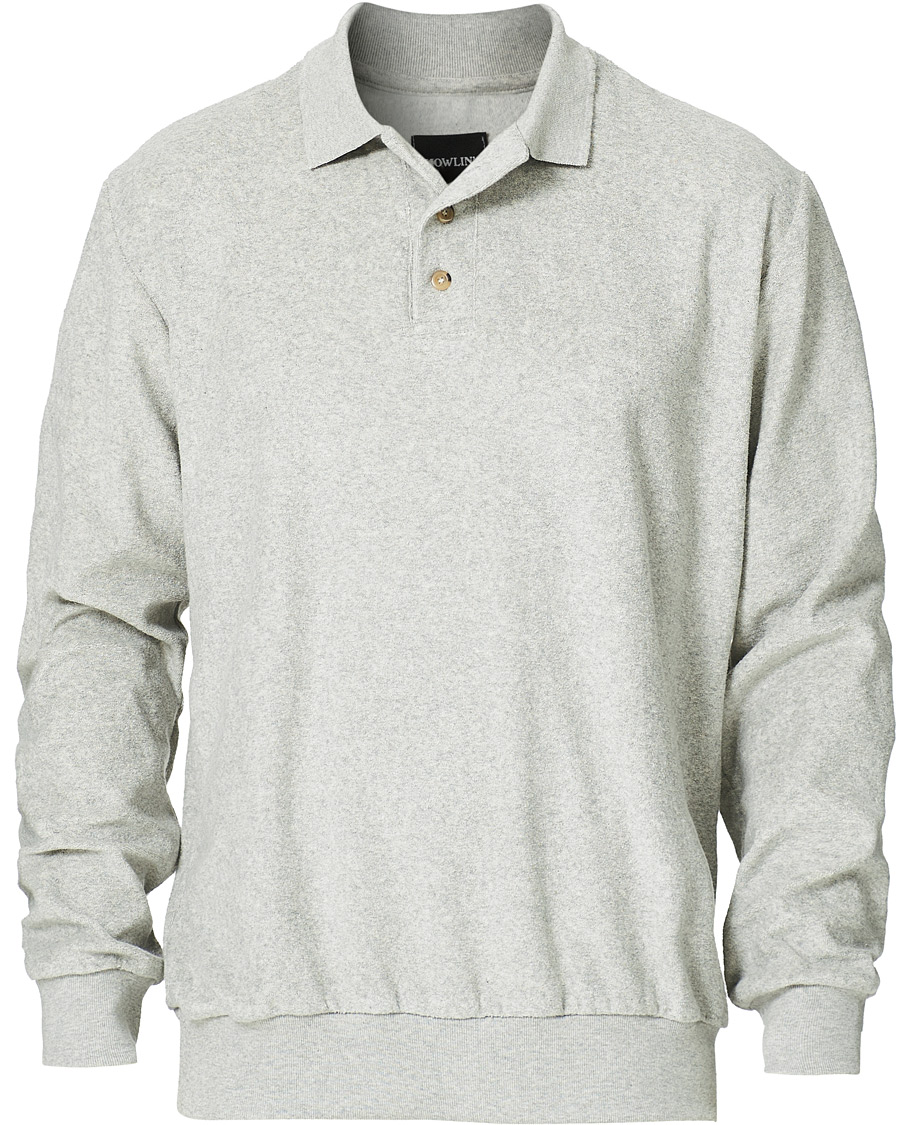 Herre | Gensere | Howlin' | Long Sleeve Terry Polo Grey