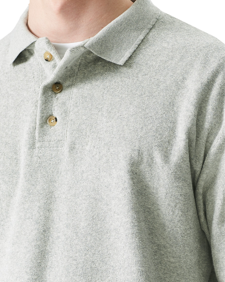 Herre | Gensere | Howlin' | Long Sleeve Terry Polo Grey