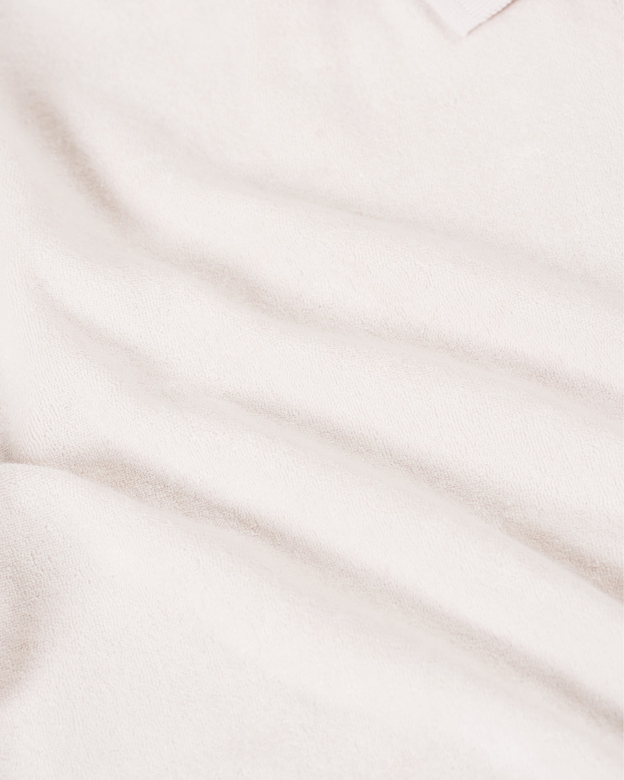 Herre | Gensere | Howlin' | Long Sleeve Terry Polo White Sand