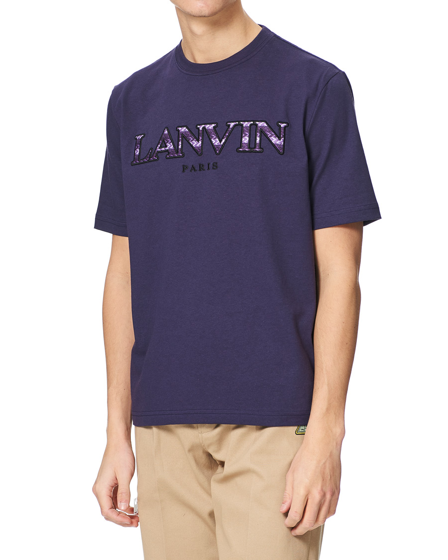 Herre | T-Shirts | Lanvin | Curb Logo T-Shirt Aged Purple