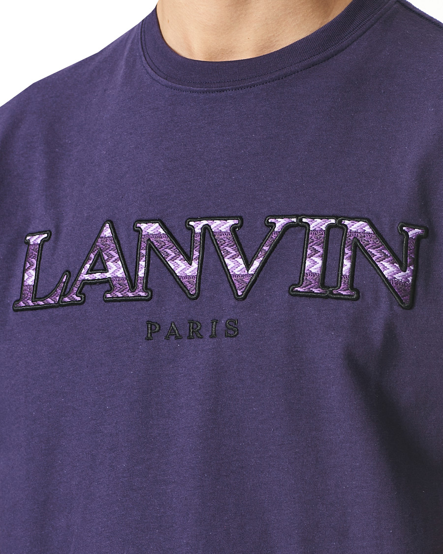 Herre | T-Shirts | Lanvin | Curb Logo T-Shirt Aged Purple