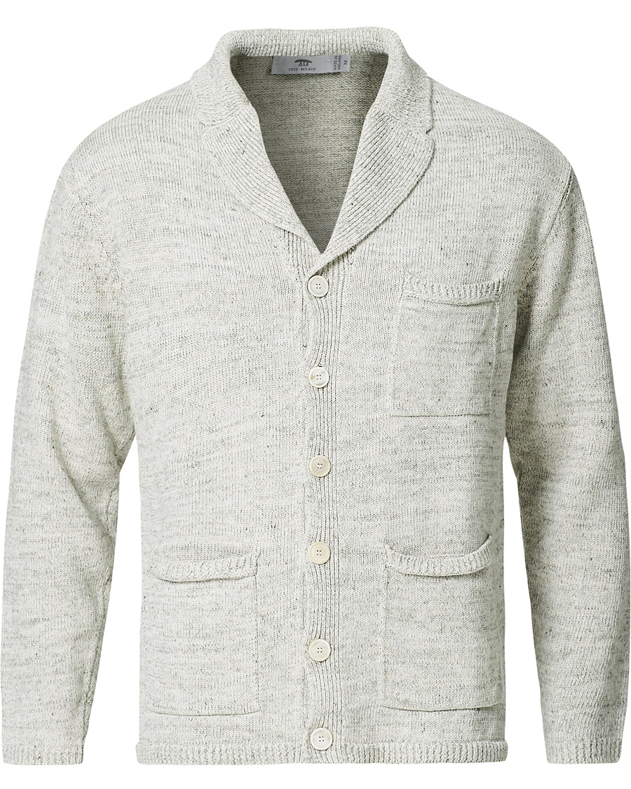 Herre | Gensere | Inis Meáin | Washed Linen Pub Jacket Papyrus