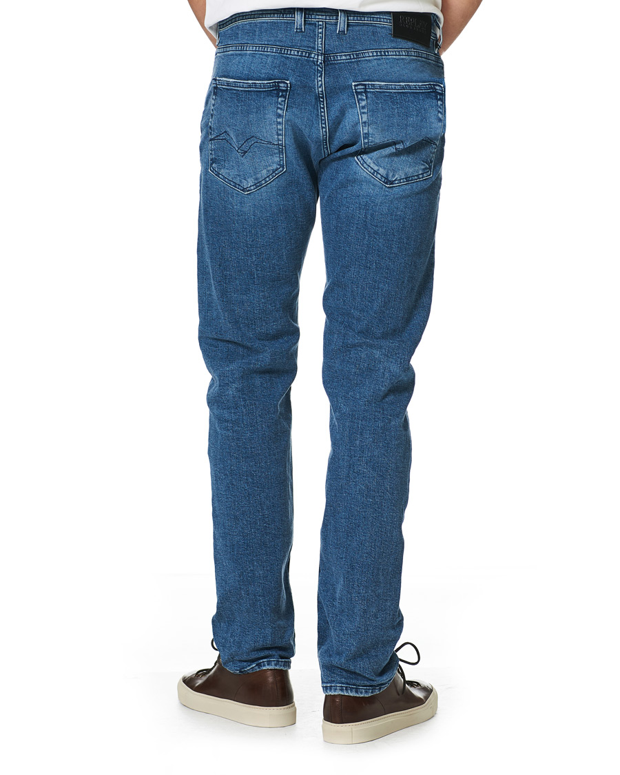 Herre | Jeans | Replay | Grover Straight Fit Clouds Jeans Medium Blue