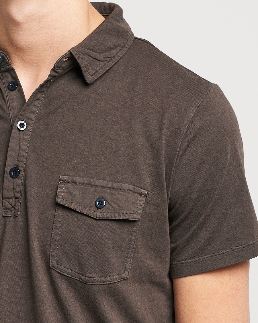 Herre | Pikéer | Replay | Organic Cotton Jersey Polo Dark Coffee