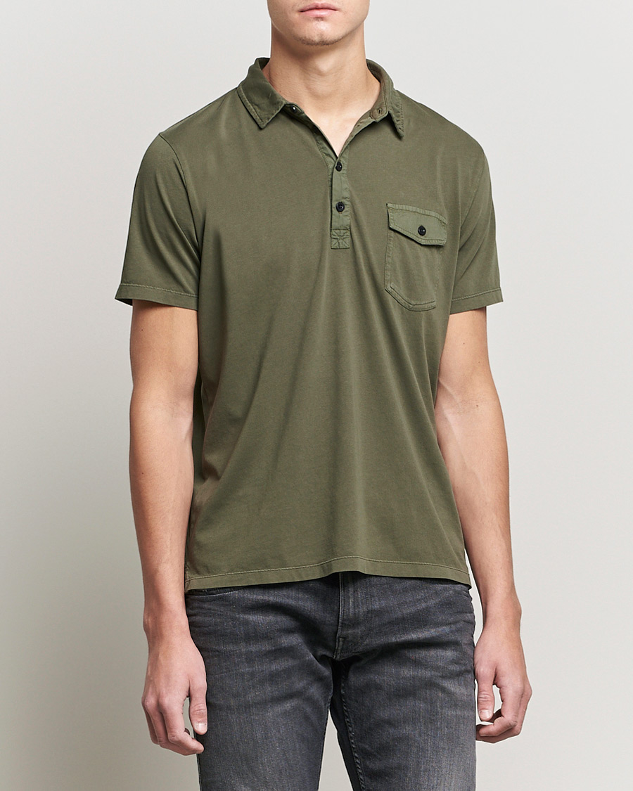 Herre | Pikéer | Replay | Organic Cotton Jersey Polo Army Green