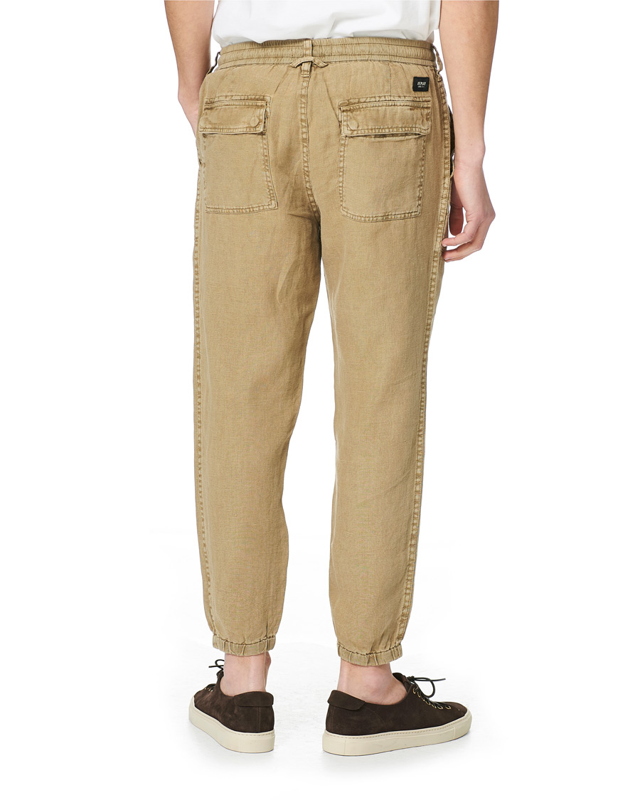 Herre | Bukser | Replay | Linen Drawstring Pants Khaki