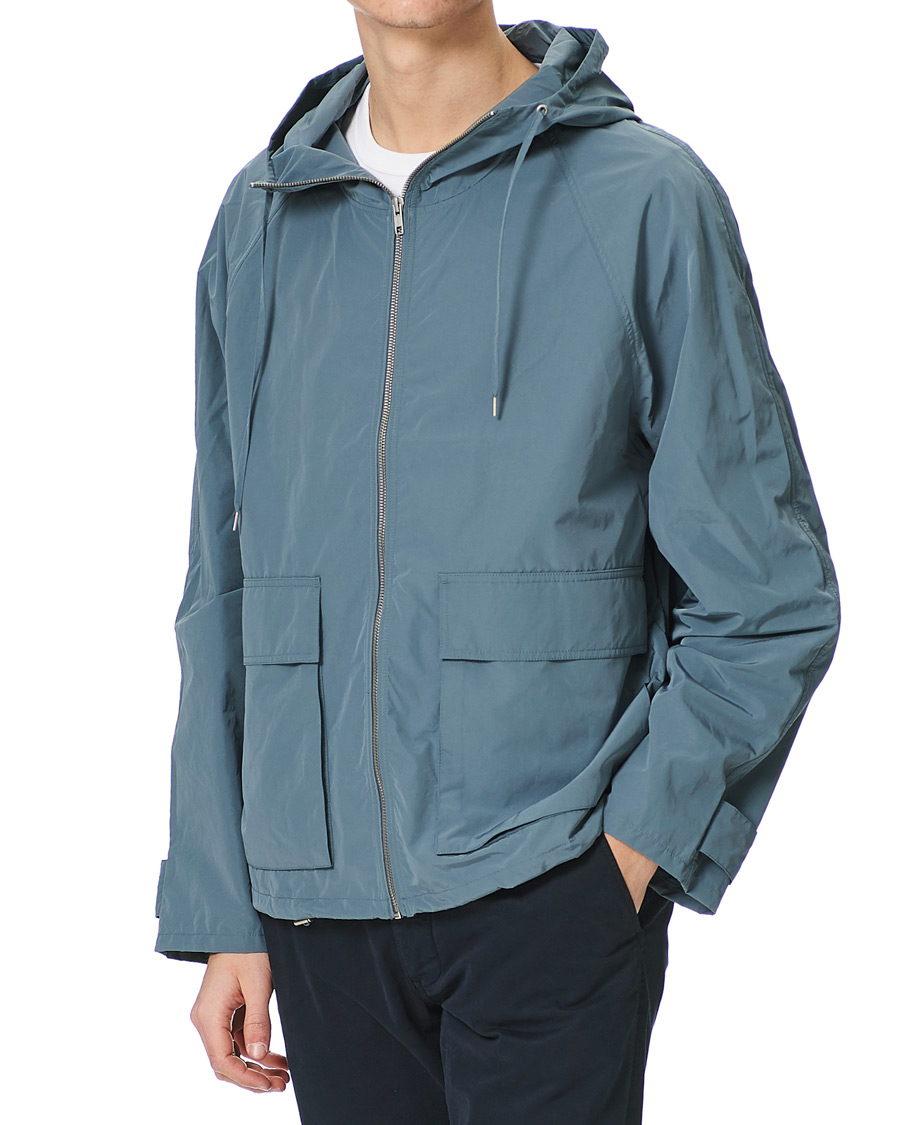 Herre | Jakker | Filippa K | Malmo Windbreaker Jacket Dusty Blue