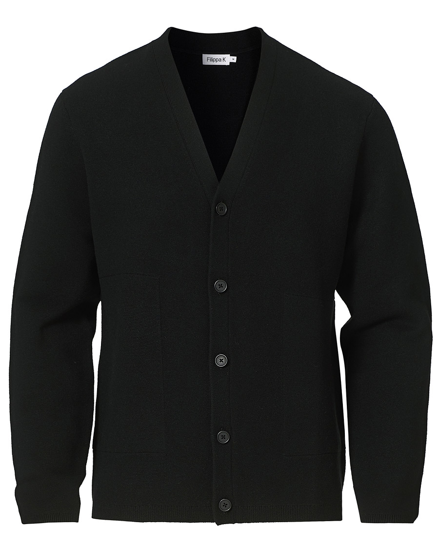 Herre | Gensere | Filippa K | Aaron Cardigan Black