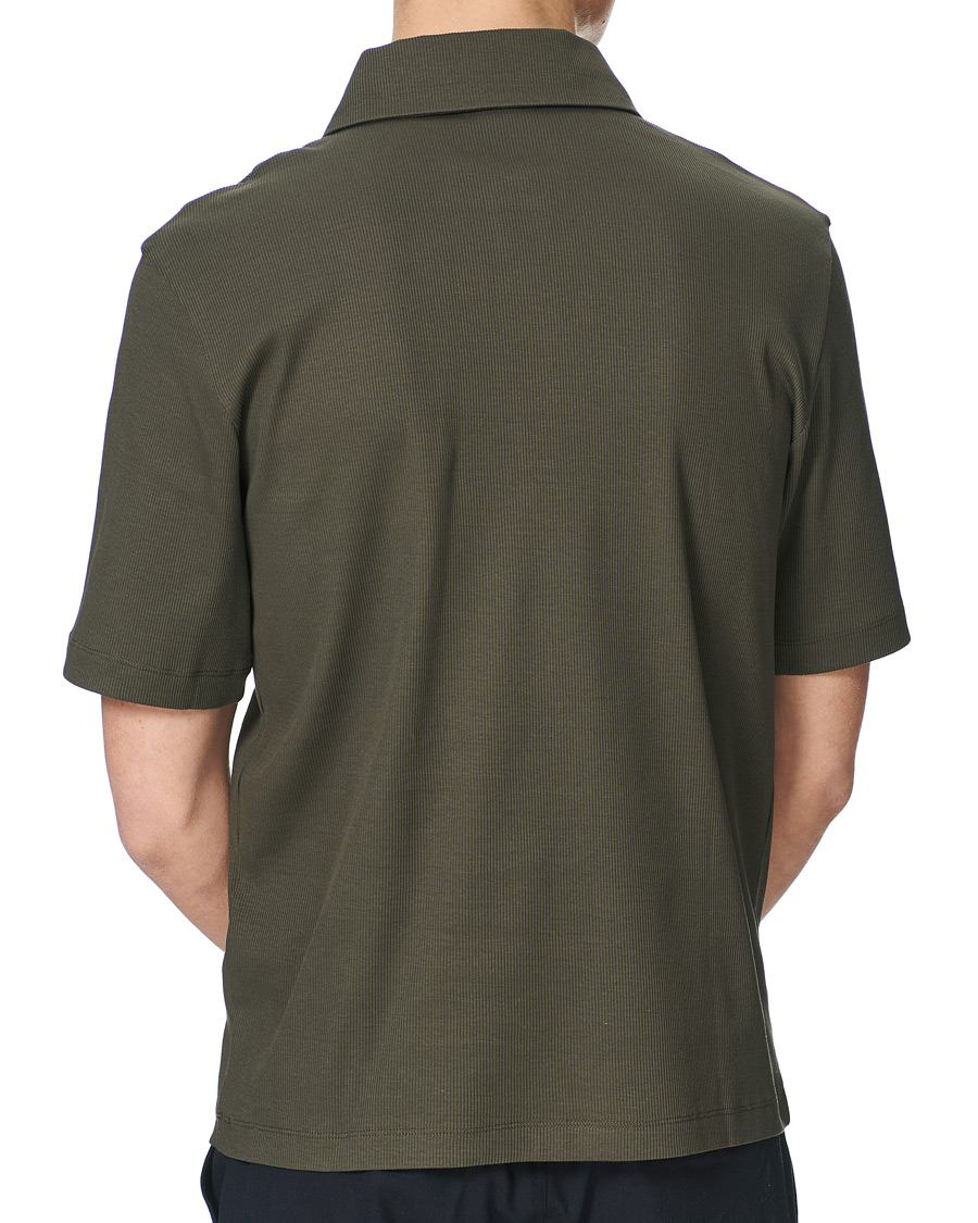 Herre | Pikéer | Filippa K | Rib Polo Tee Fadded Moss Green
