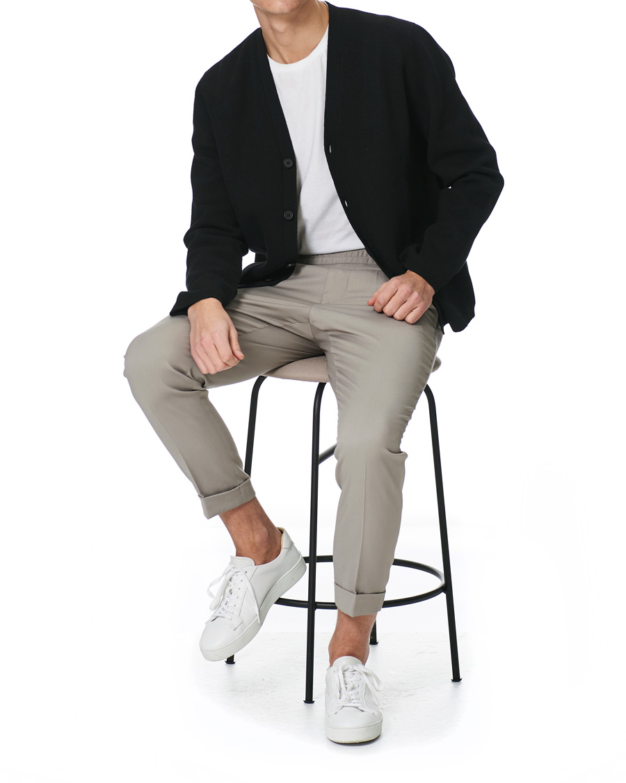 Herre | Bukser | Filippa K | Terry Cropped Trousers Light Taupe