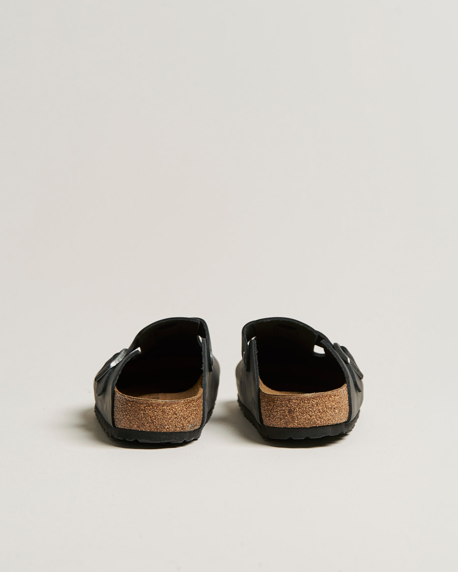 Herre | Sandaler og tøfler | BIRKENSTOCK | Boston Classic Footbed Black Oiled Leather