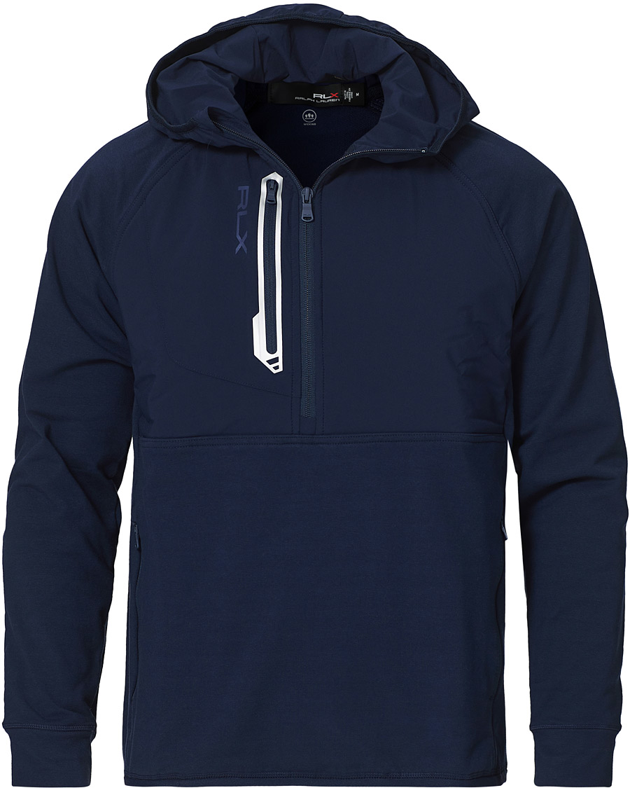 Herre | Gensere | RLX Ralph Lauren | Tech Jersey Half Zip Hoodie French Navy