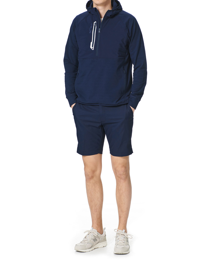 Herre | Gensere | RLX Ralph Lauren | Tech Jersey Half Zip Hoodie French Navy