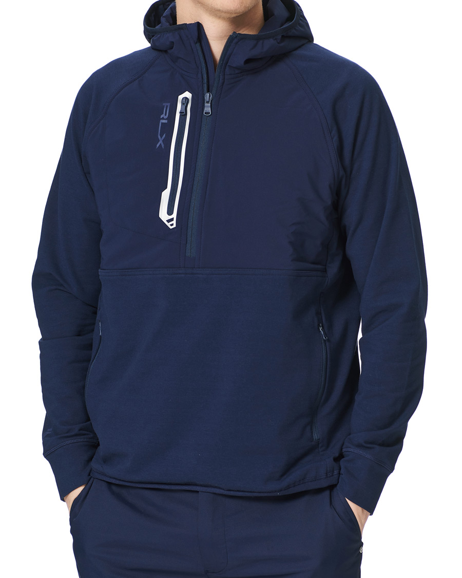 Herre | Gensere | RLX Ralph Lauren | Tech Jersey Half Zip Hoodie French Navy