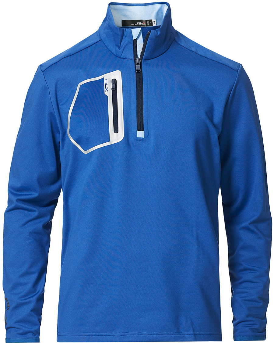 Herre | Gensere | RLX Ralph Lauren | Luxury Jersey Half Zip Liberty Blue