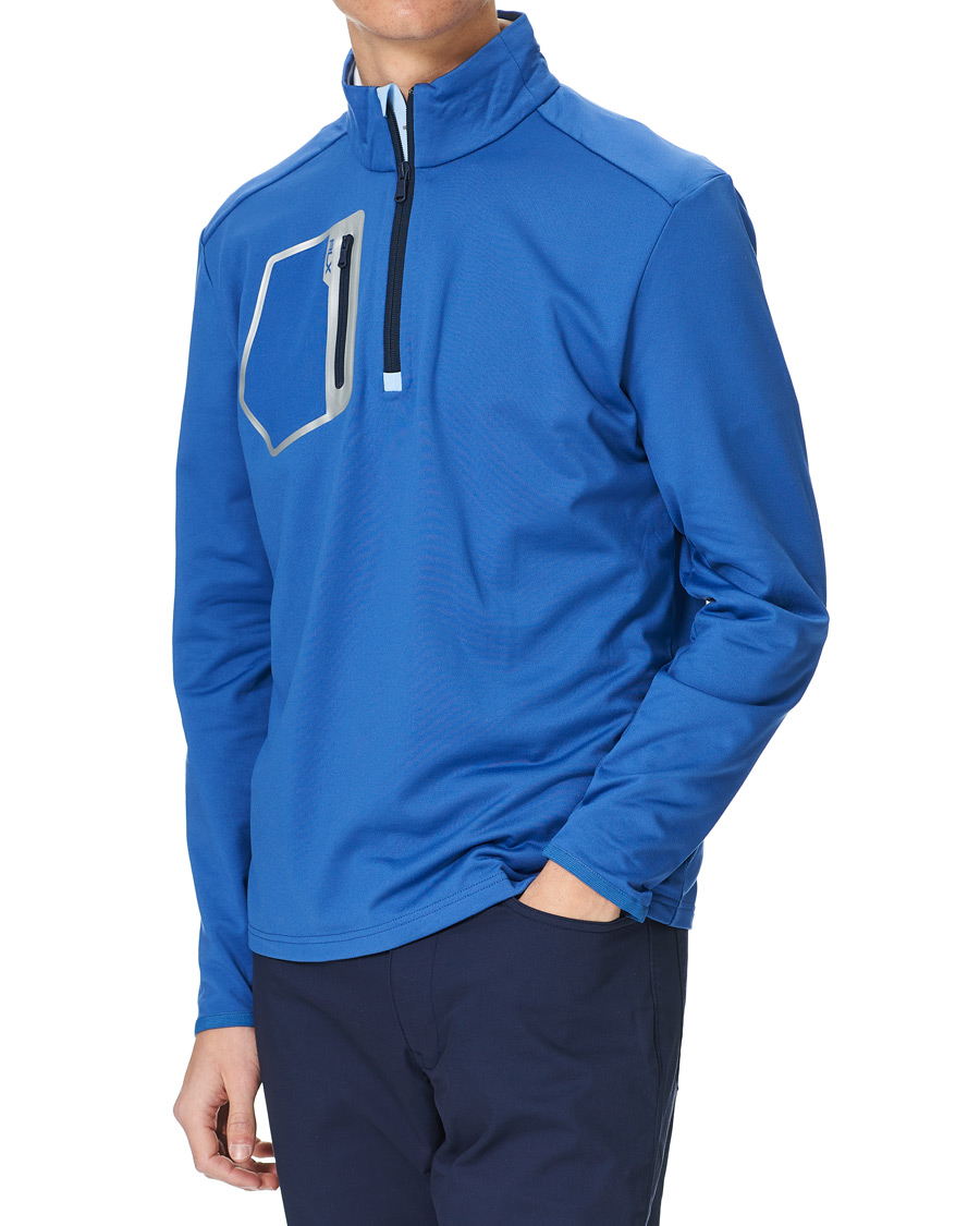Herre | Gensere | RLX Ralph Lauren | Luxury Jersey Half Zip Liberty Blue
