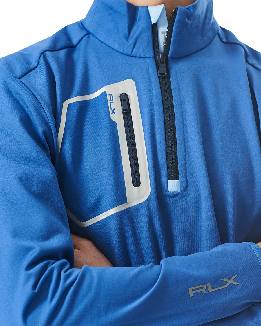 Herre | Gensere | RLX Ralph Lauren | Luxury Jersey Half Zip Liberty Blue