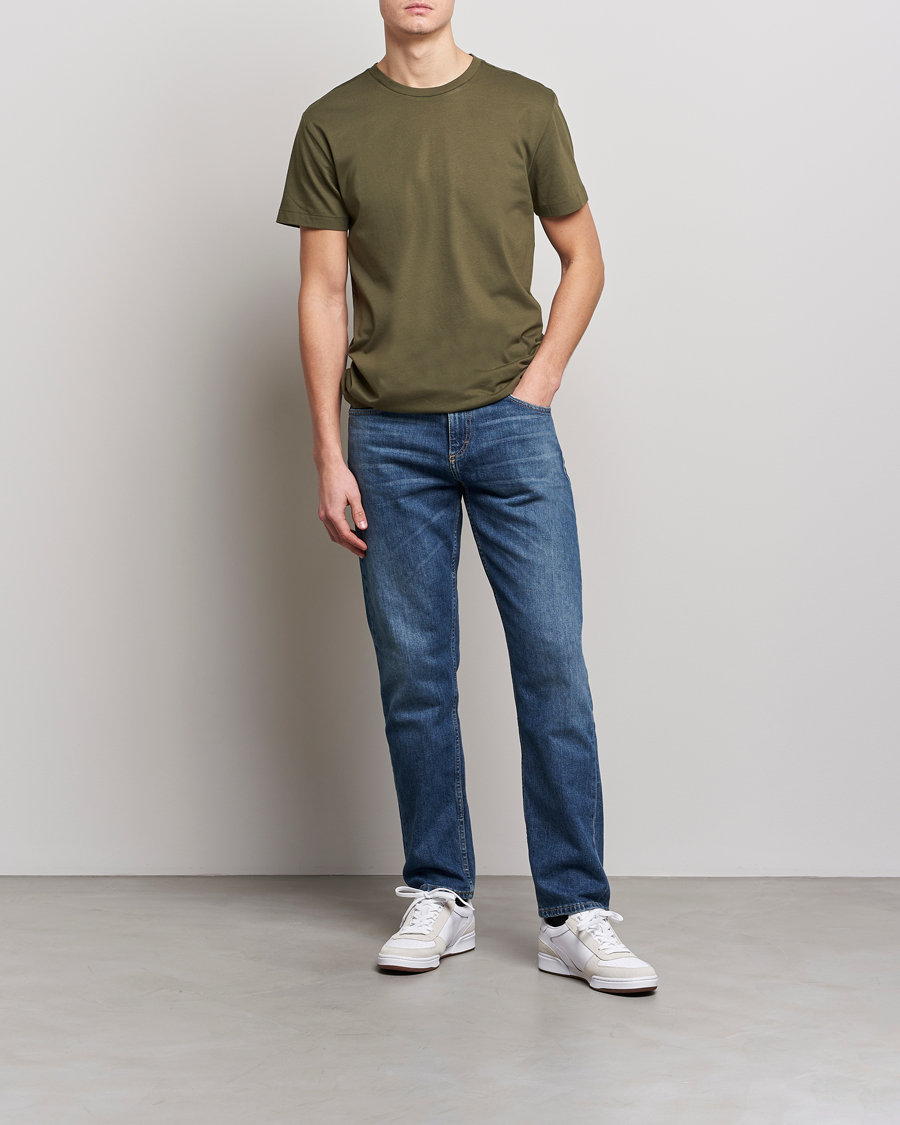Herre | T-Shirts | Polo Ralph Lauren | 3-Pack Crew Neck T-Shirt Olive/Green/Dark Green