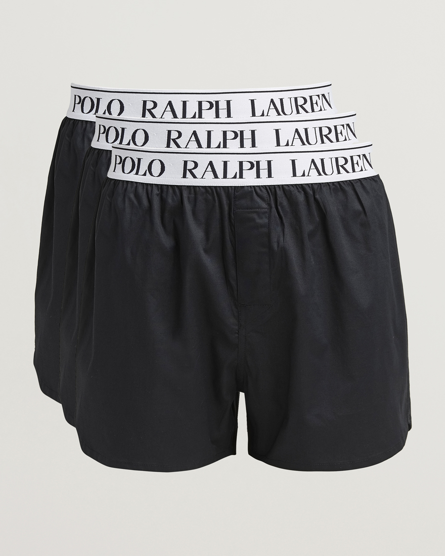 Herre | Undertøy | Polo Ralph Lauren | 3-Pack Elastic Boxer Black