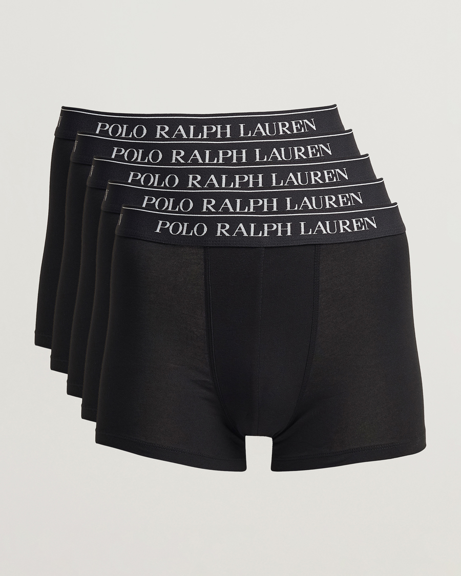 Herre | Boksershorts | Polo Ralph Lauren | 5-Pack Trunk Black