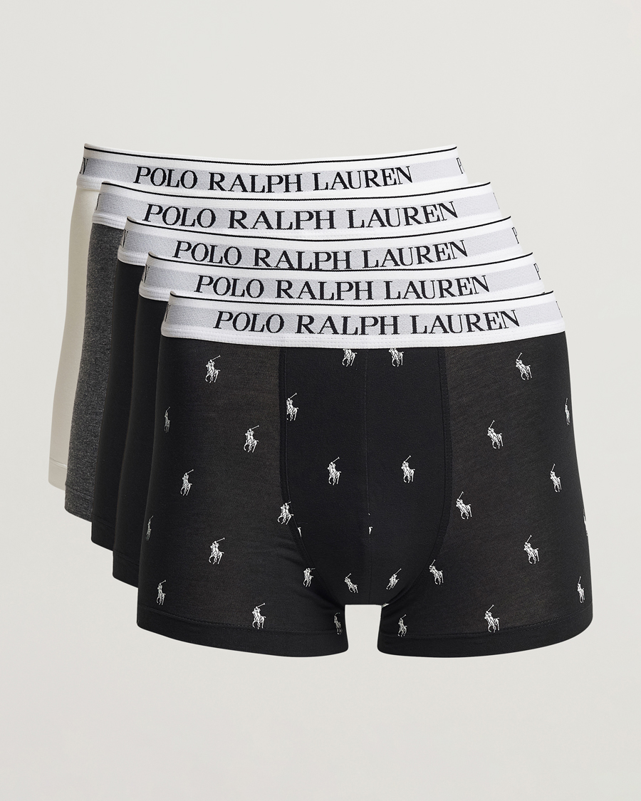 Herre | Underklær | Polo Ralph Lauren | 5-Pack Trunk White/Black/Grey