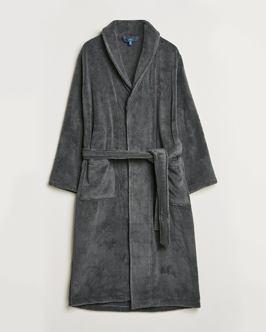 Herre | Pyjamaser og badekåper | Polo Ralph Lauren | Cotton Terry Robe Dark Slate