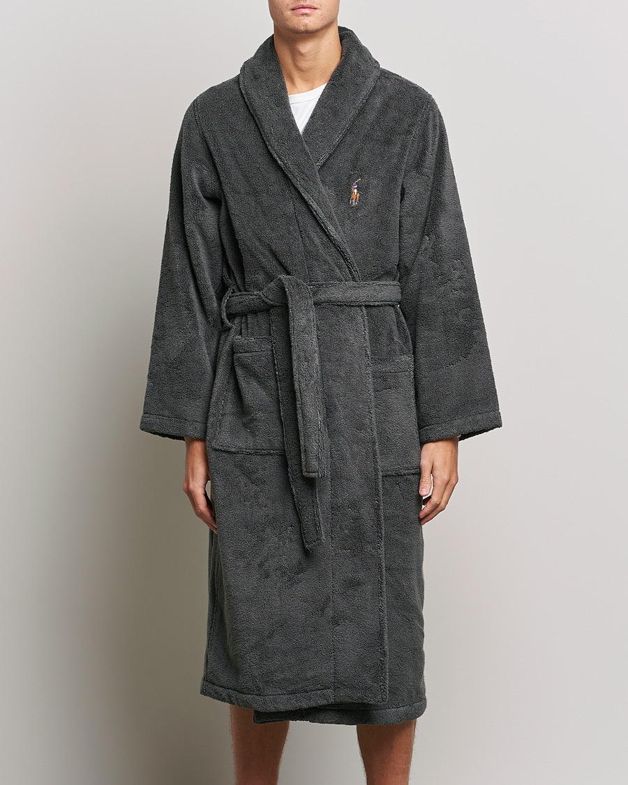Herre | Pyjamaser og badekåper | Polo Ralph Lauren | Cotton Terry Robe Dark Slate