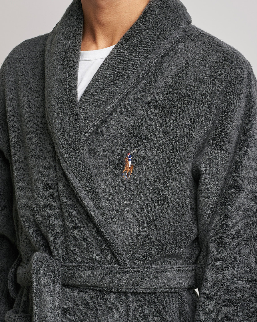 Herre | Pyjamaser og badekåper | Polo Ralph Lauren | Cotton Terry Robe Dark Slate