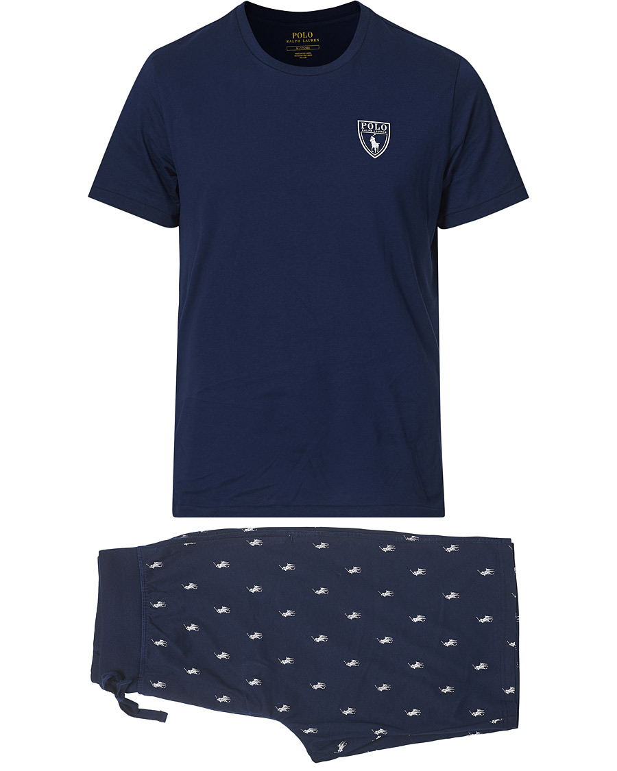 Herre | Pyjamaser og badekåper | Polo Ralph Lauren | Short Sleeve Pyjama Set Navy