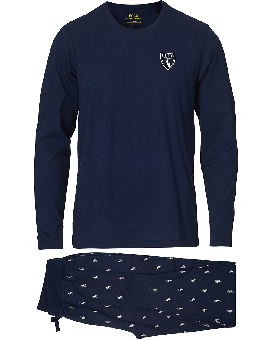 Herre | Pyjamaser og badekåper | Polo Ralph Lauren | Long Sleeve Pyjama Set Navy