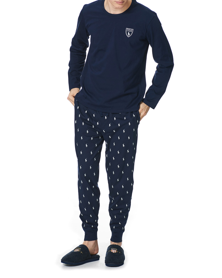 Herre | Pyjamaser og badekåper | Polo Ralph Lauren | Long Sleeve Pyjama Set Navy