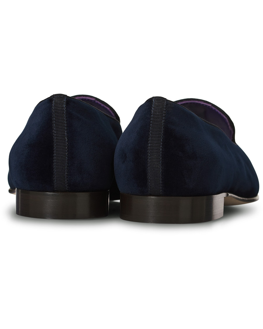 Herre | Ralph Lauren Purple Label Alonso Palm Crest Slippers Navy | Ralph Lauren Purple Label | Alonso Palm Crest Slippers Navy