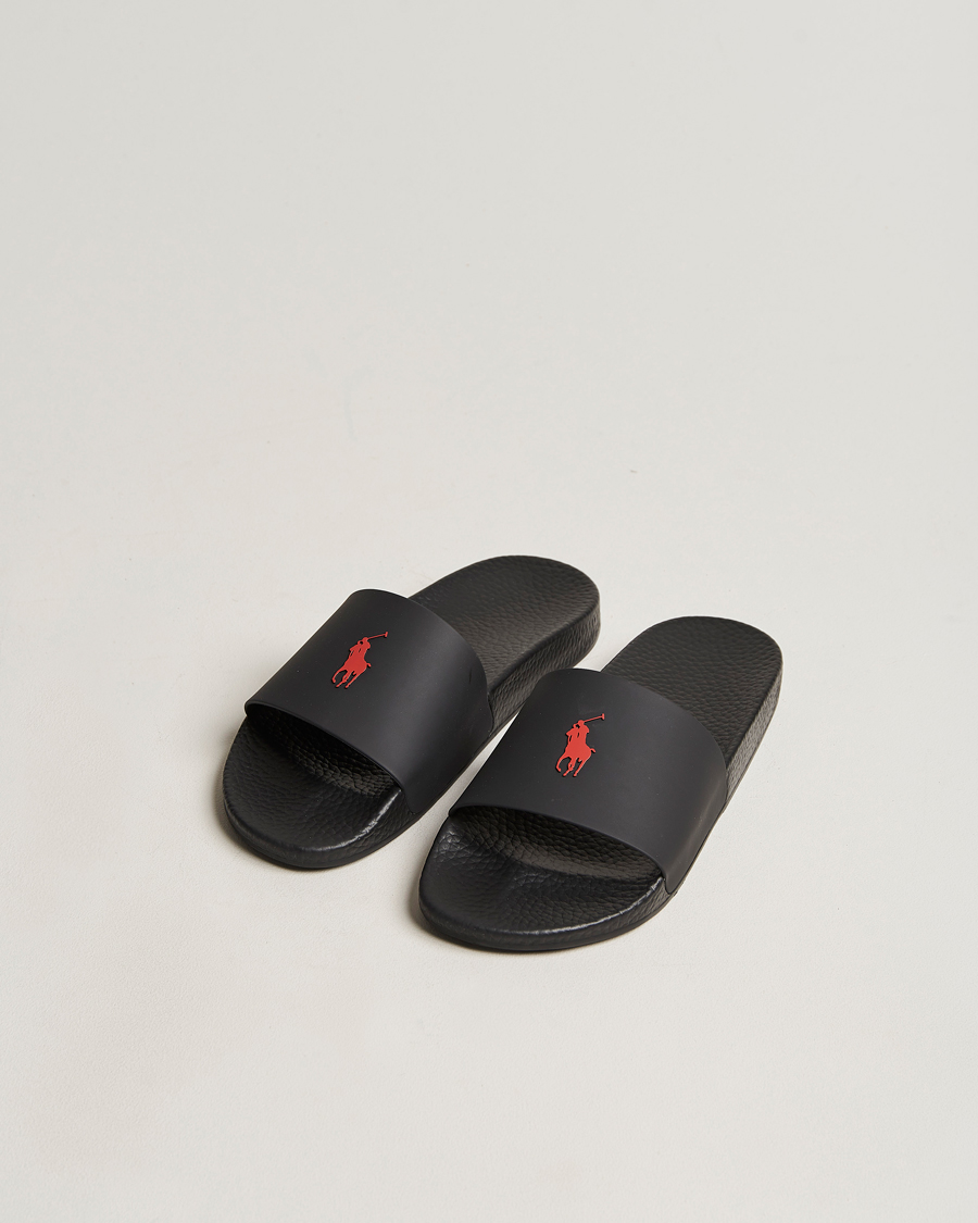 Herre | Sandaler og tøfler | Polo Ralph Lauren | Logo Slides Black