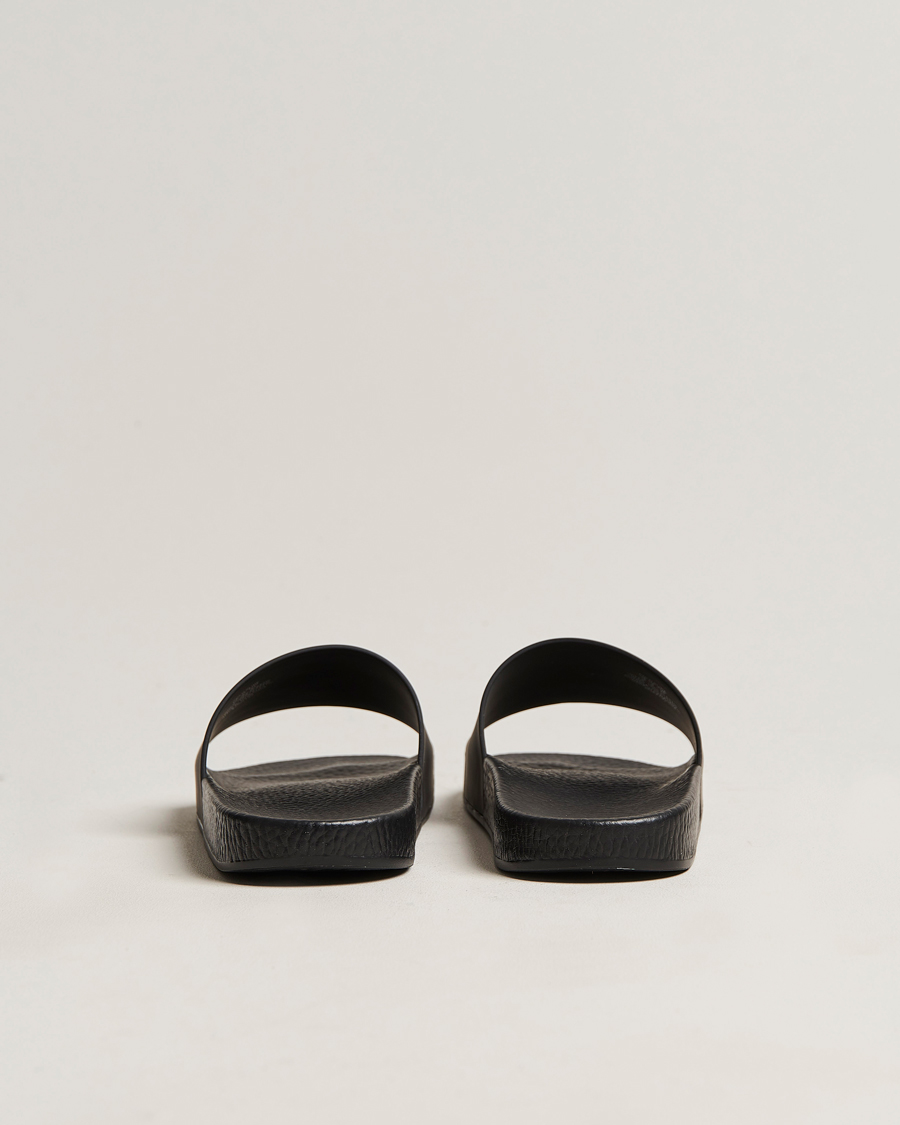 Herre | Polo Ralph Lauren Logo Slides Black | Polo Ralph Lauren | Logo Slides Black