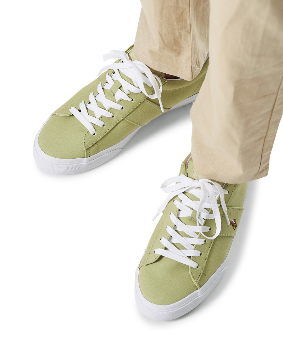 Herre | Polo Ralph Lauren Sayer Canvas Sneaker Light Olive | Polo Ralph Lauren | Sayer Canvas Sneaker Light Olive