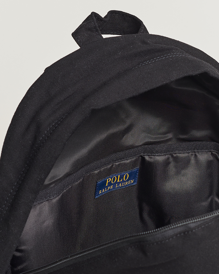 Herre | Polo Ralph Lauren Canvas Backpack Black | Polo Ralph Lauren | Canvas Backpack Black