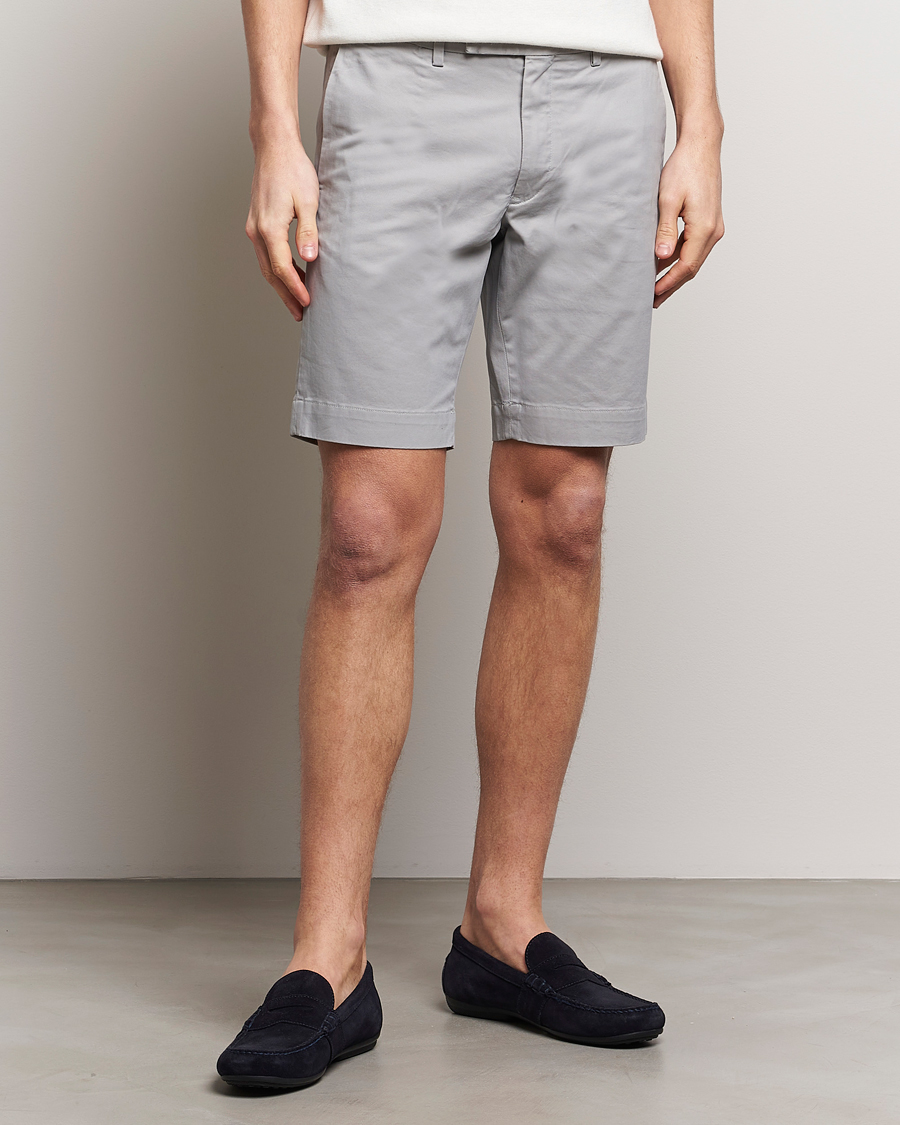 Herre | Shorts | Polo Ralph Lauren | Tailored Slim Fit Shorts Soft Grey