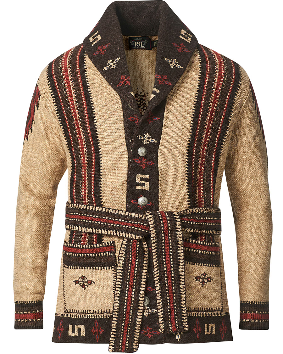 Herre | Gensere | RRL | Ranch Shawl Cardigan Tan/Brown